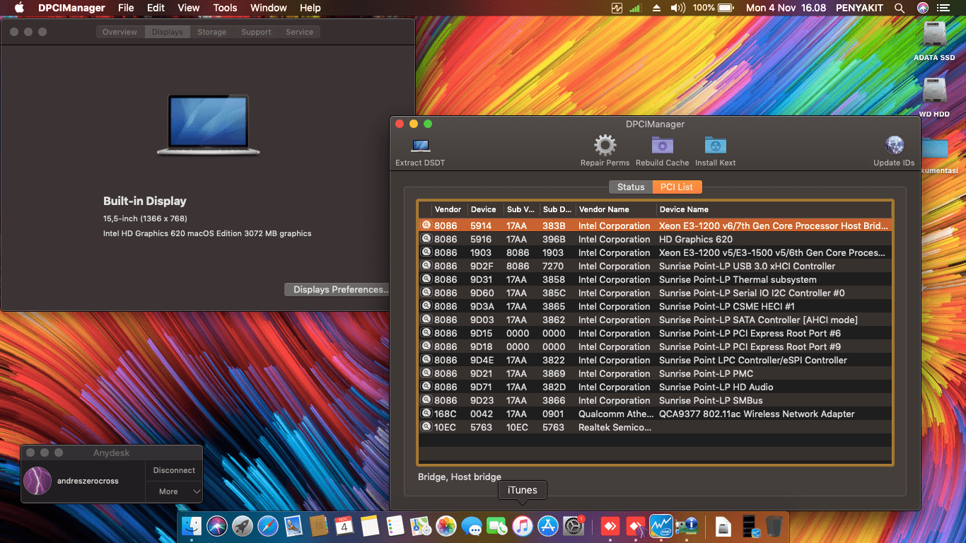 Lenovo 330S 15IKB [KabyLake R   Intel UHD 620 + I2C] 2
